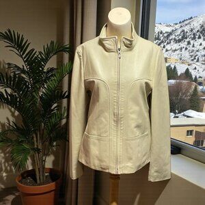 First Avenue Laser Cut Italian Leather Jacket